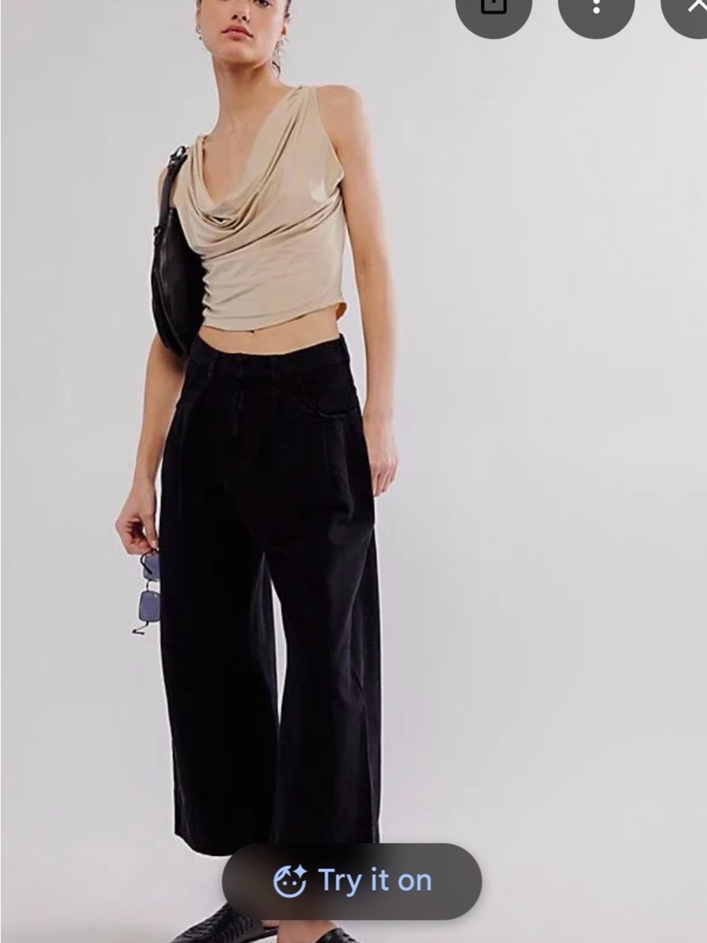 Free People Black Sweet Talk Chino Pants